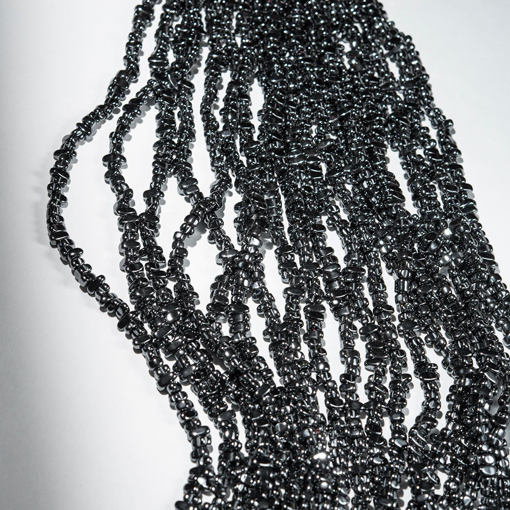 Гематин (гематит), оттенок "Gun Metal", фриформ 5-8мм