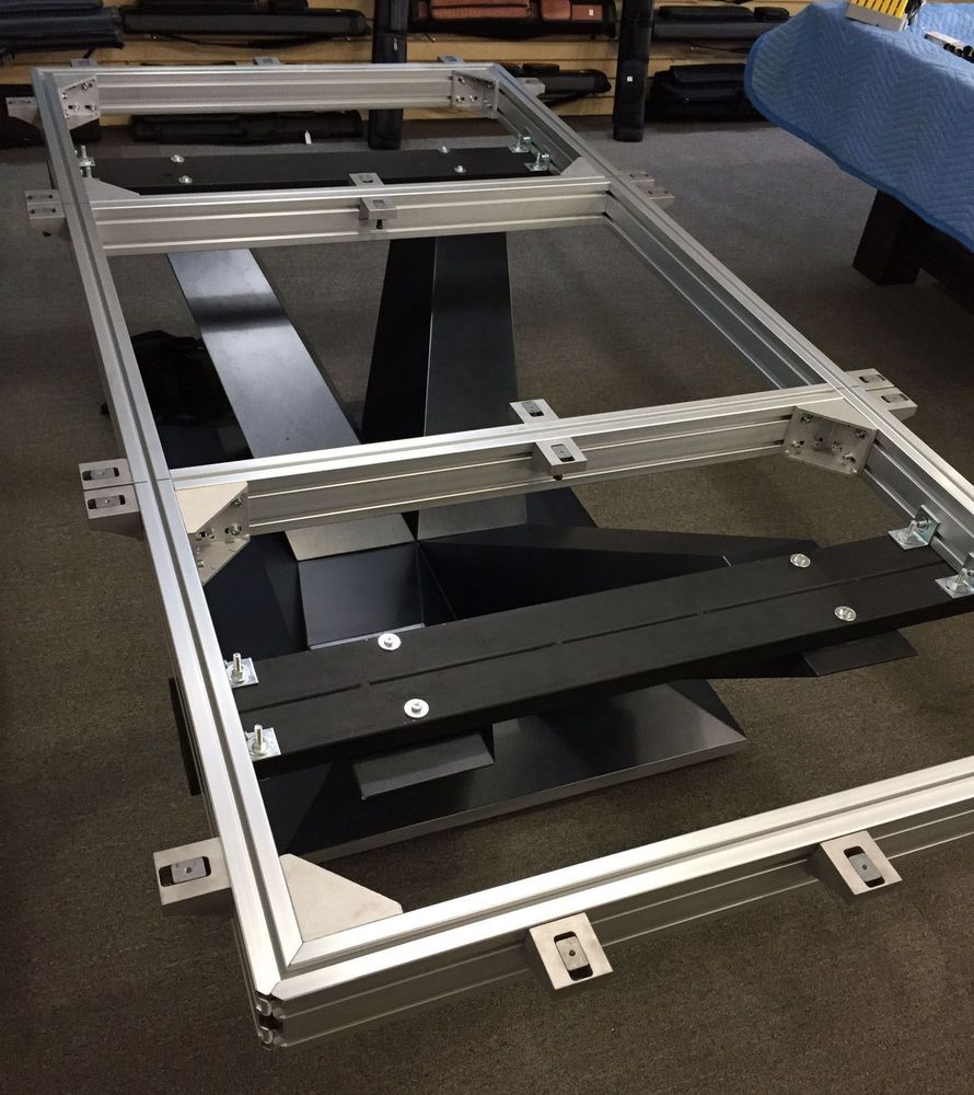 Бильярдный стол для пула RASSON "Victory 2 Plus" 8 футов (черный, сланец 30 мм)