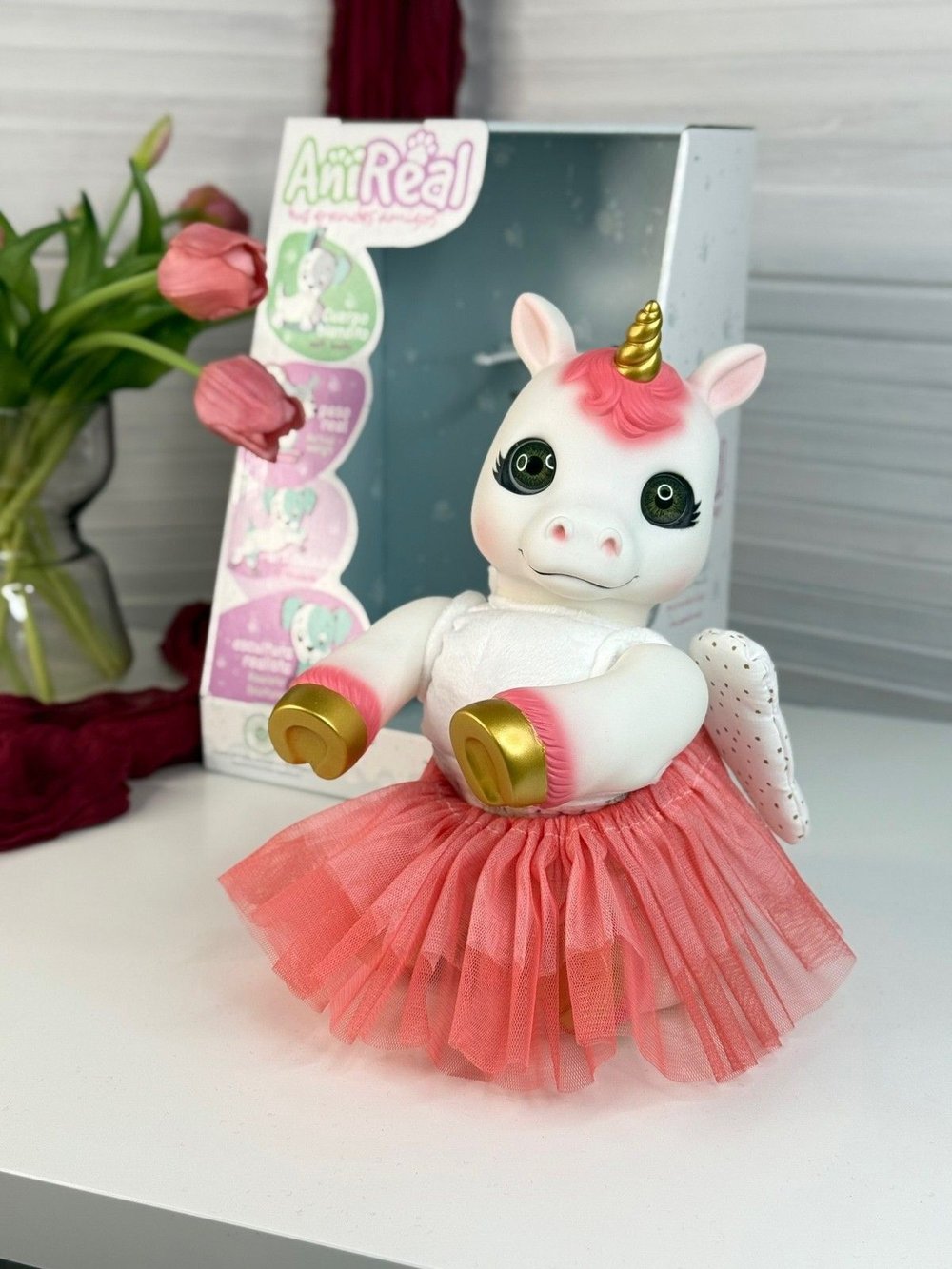 Игрушка мягконабивная 35см AniReal Единорожка (60150)