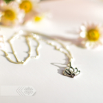 Подвеска ЛОТОС с цепочкой, серебро