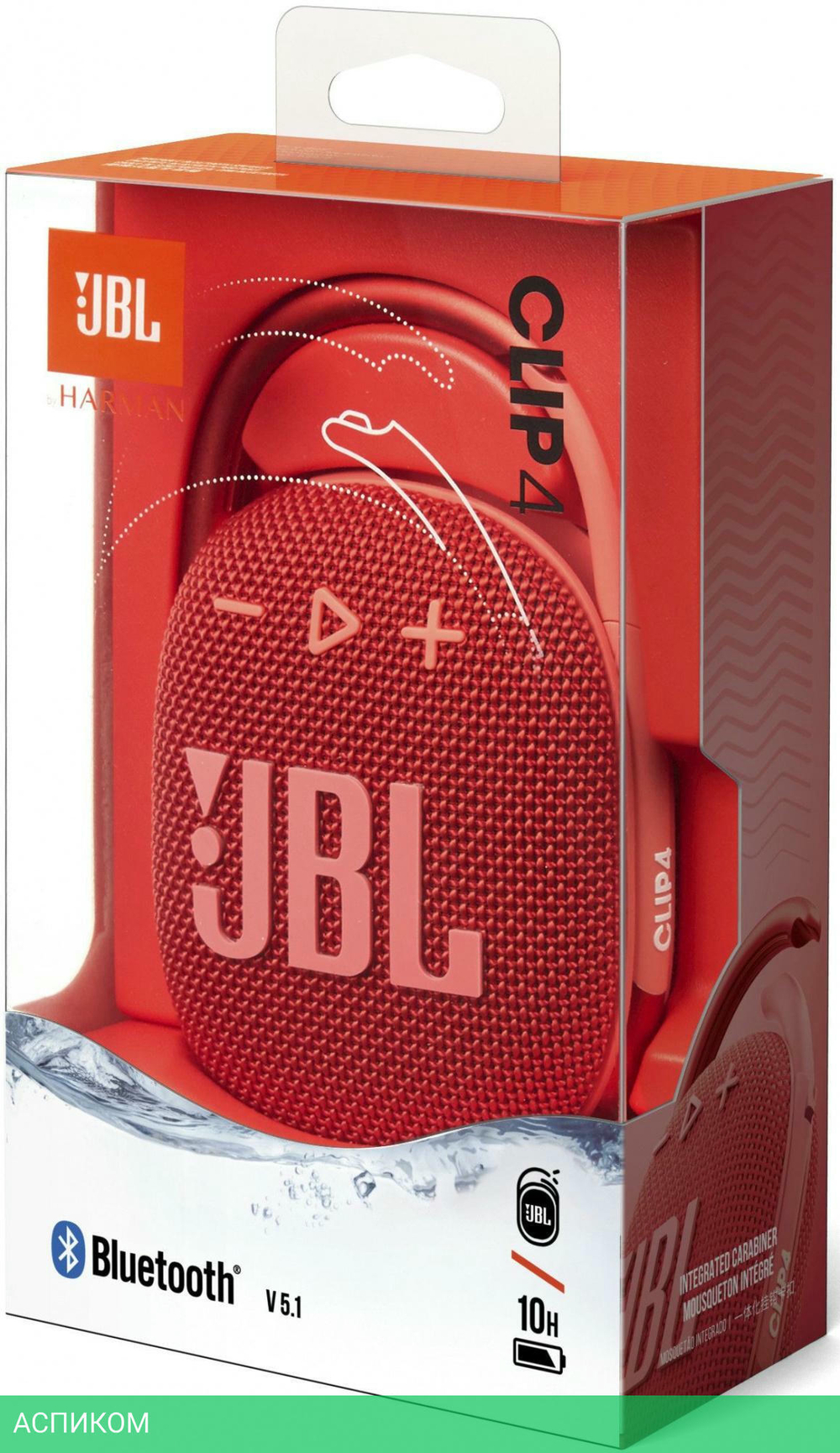 Портативная колонка JBL JBLCLIP4RED