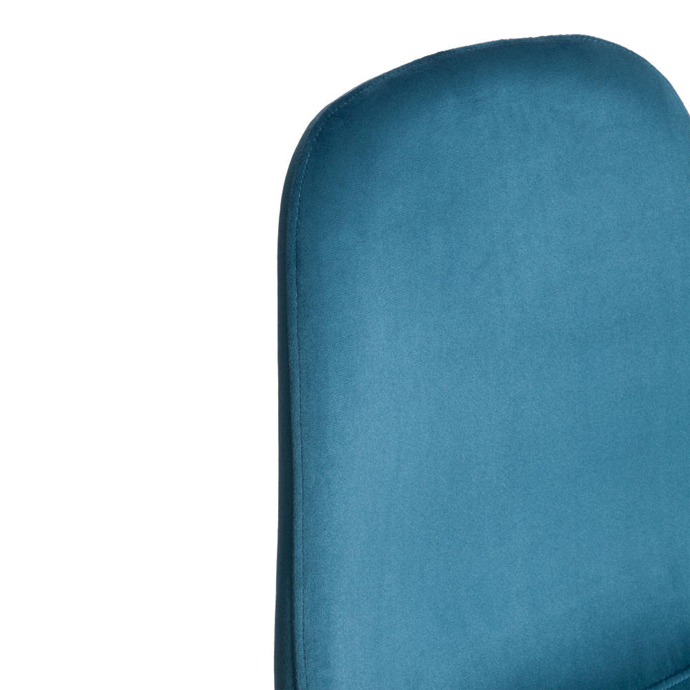 Стул BREEZE (mod. 4724) Велюр/металл , 44 х 53 х 87 см, Dark turquoise (темно-бирюзовый) HLR62 / черный