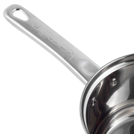 Набор посуды 10 предметов Kamille КМ-5633S из нержавеющей стали (ковш 1,8 л; кастрюли 1,8 л; 2,5 л; 3,8 л; 5,8 л)