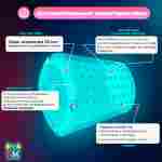 Аттракцион Водный роллер (Гидророллер) «Розово-зелёный» ПВХ, 2.2*2*2 м