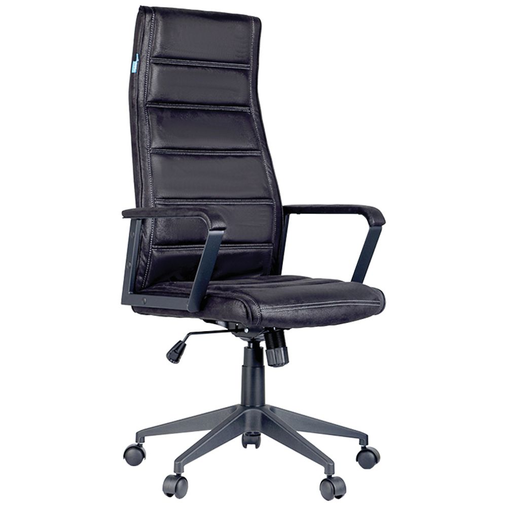 Кресло руководителя Helmi HL-E40 "Blockchain", ткань черная