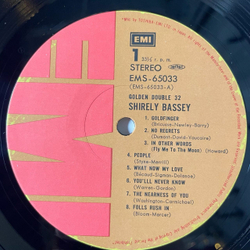 Винтажная виниловая пластинка LP Shirely Bassey Golden Double 32 (Japan 1972) (Obi) Goldfinger