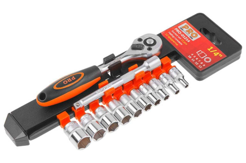 Набор головок STARTUL PRO 1/4", 4-13 мм, 12 предметов PRO-01214