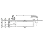 Доводчик дверной NOTEDO DC-100 легкий характер белый до 120 кг