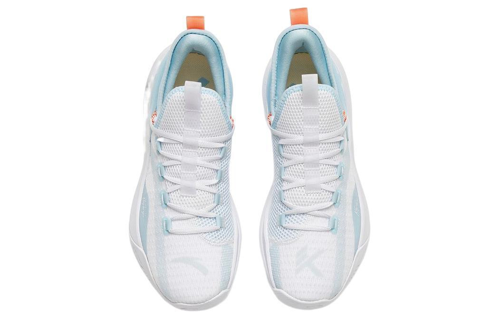 Anta Anta KT Fly non-slip wear-resistant low-top basketball shoes white and blue