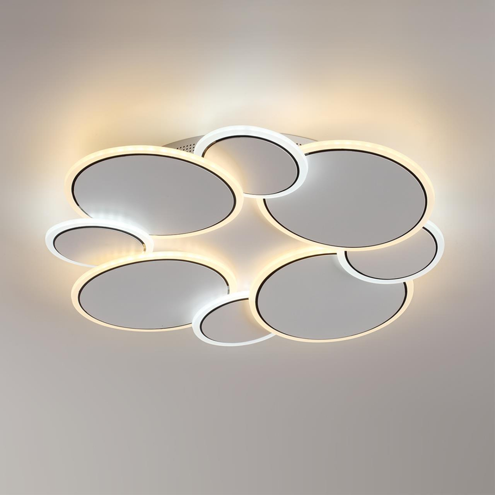 8011/80CL LEDIO LN25 белый, хром/белый металл/акрилл Потолочный светильник LED 80W 220V 3000-6000K BRIDGE