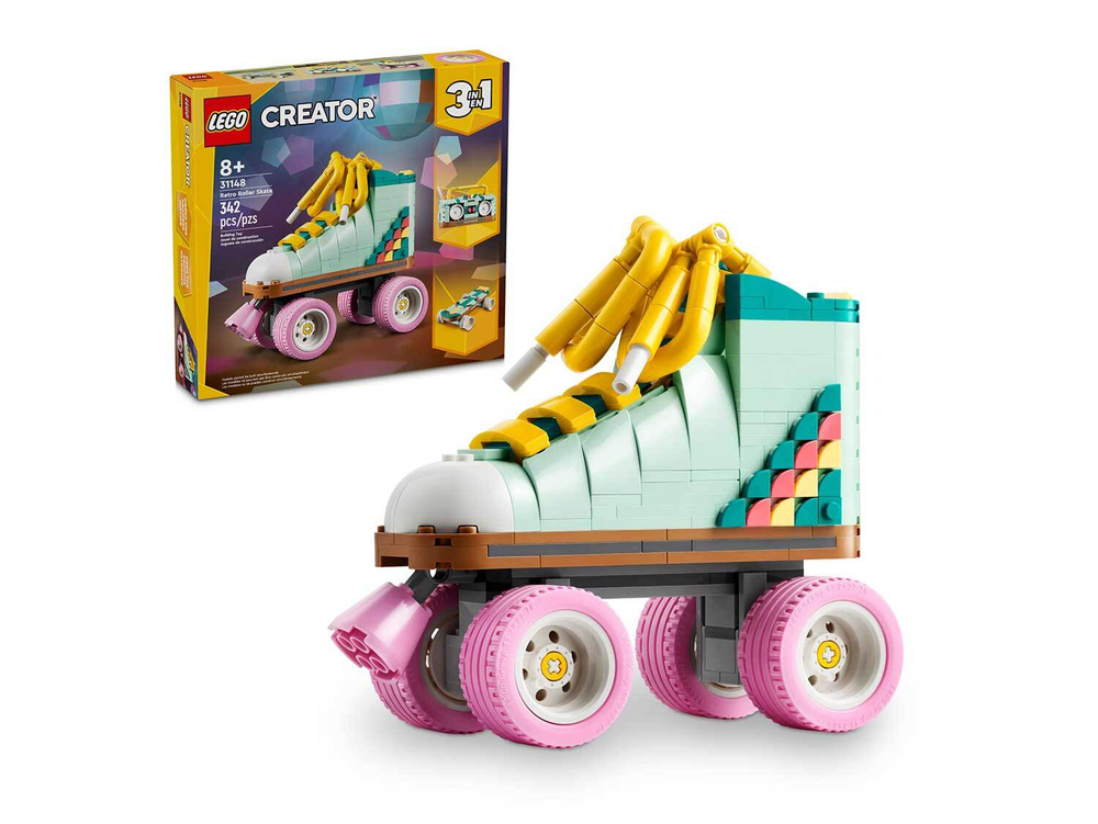 LEGO Creator 31148 «Ретро роликовые коньки» — конструктор 3-в-1, винтажный стиль