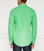 Льняная рубашка POLO RALPH LAUREN - зеленый(710829443)