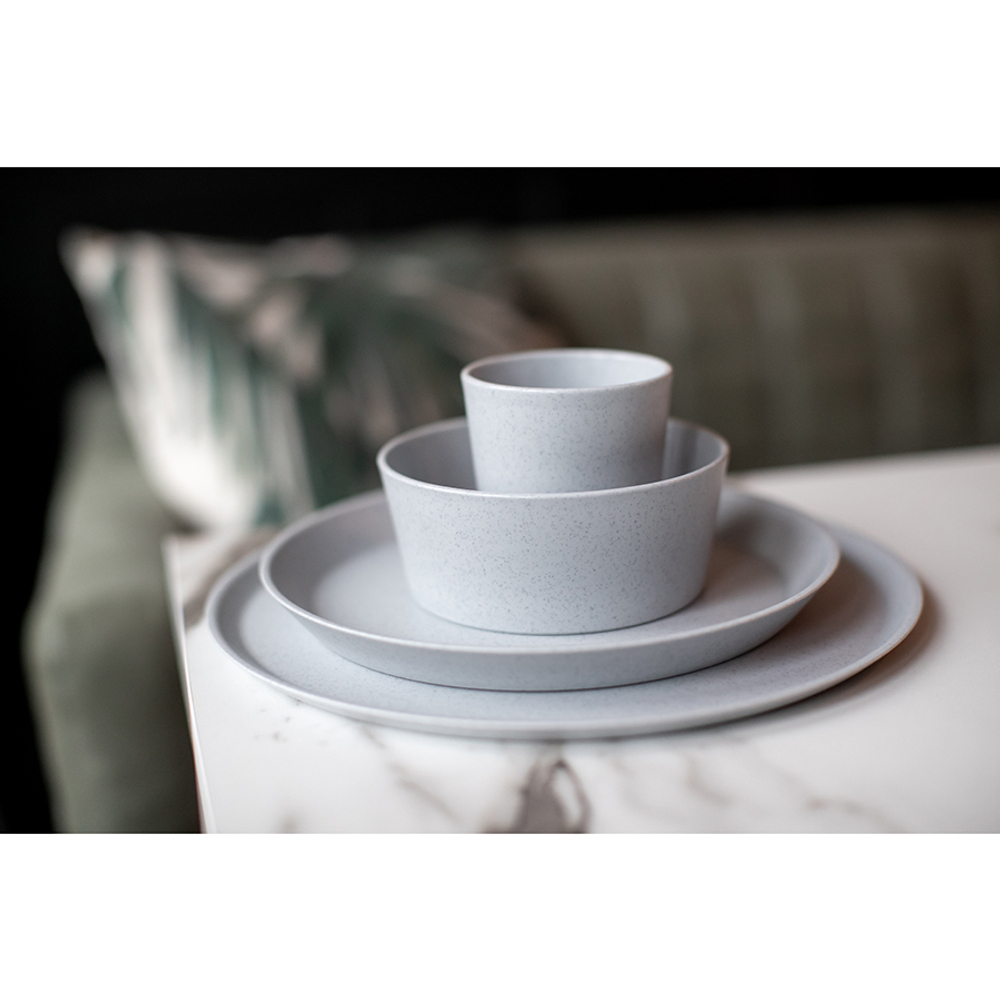 Тарелка connect, organic, D20,5 см, серая