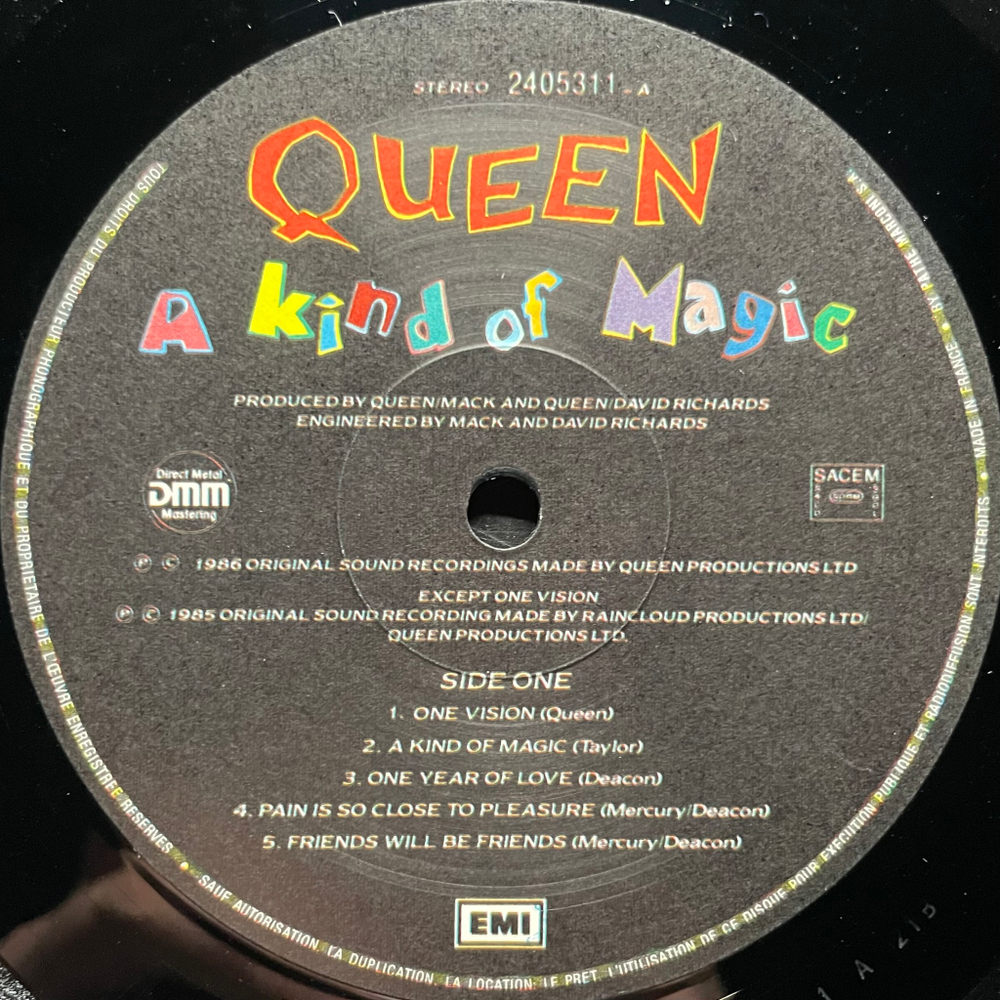 Queen ‎– A Kind Of Magic (Франция 1986г.)