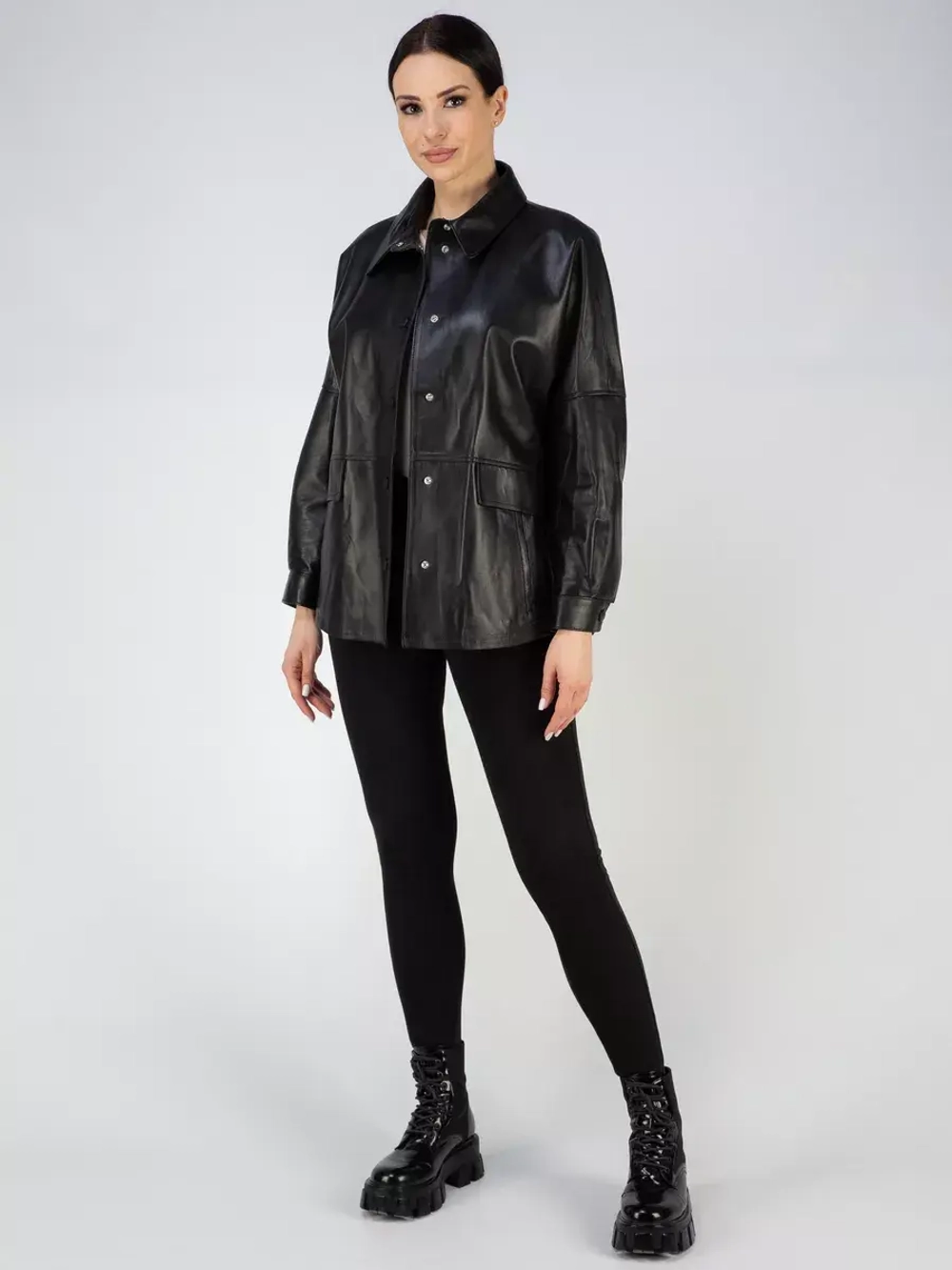 Куртка кожаная натуральная рубашка Турция