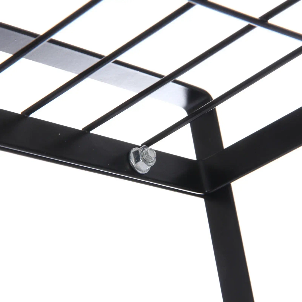 Полка металлическая универсальная «ФАНАДЕРО», цвет черный, 33*20.5*18.5см (лейбл)