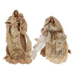 GAEM Набор из 2-х декоративных фигурок "Рождение Иисуса", L26 W18 H40 см