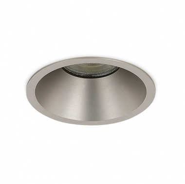 Светильник встраиваемый MUNICH под лампу GU10,  цвет шлифованный алюминий,  D82xH57, 2мм,  IP20