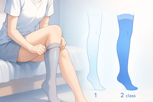 Как надеть компрессионные чулки 2 класса — и чем они отличаются от 1 класса