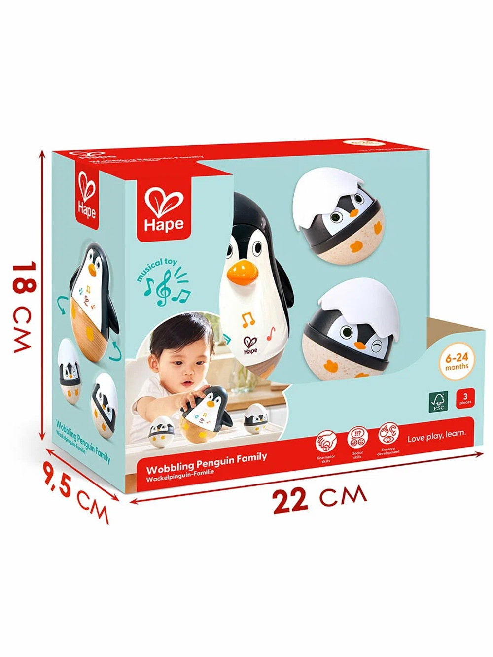 Развивающая игрушка "Малышам" Семья пингвинов