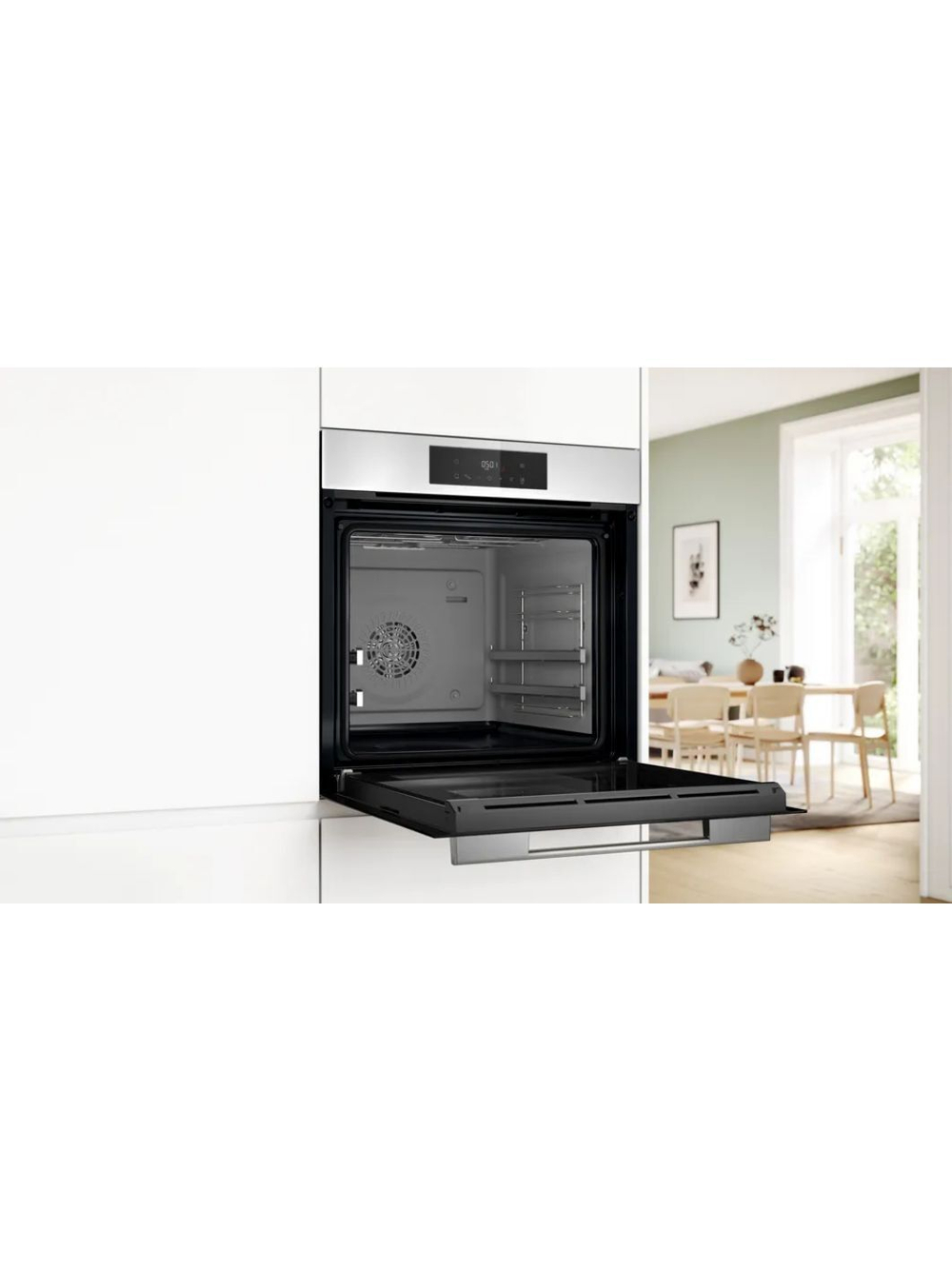 Электрический духовой шкаф Bosch HJG852YW0T, 60 см, 66 л, 8 режимов, гриль, традиционная очистка