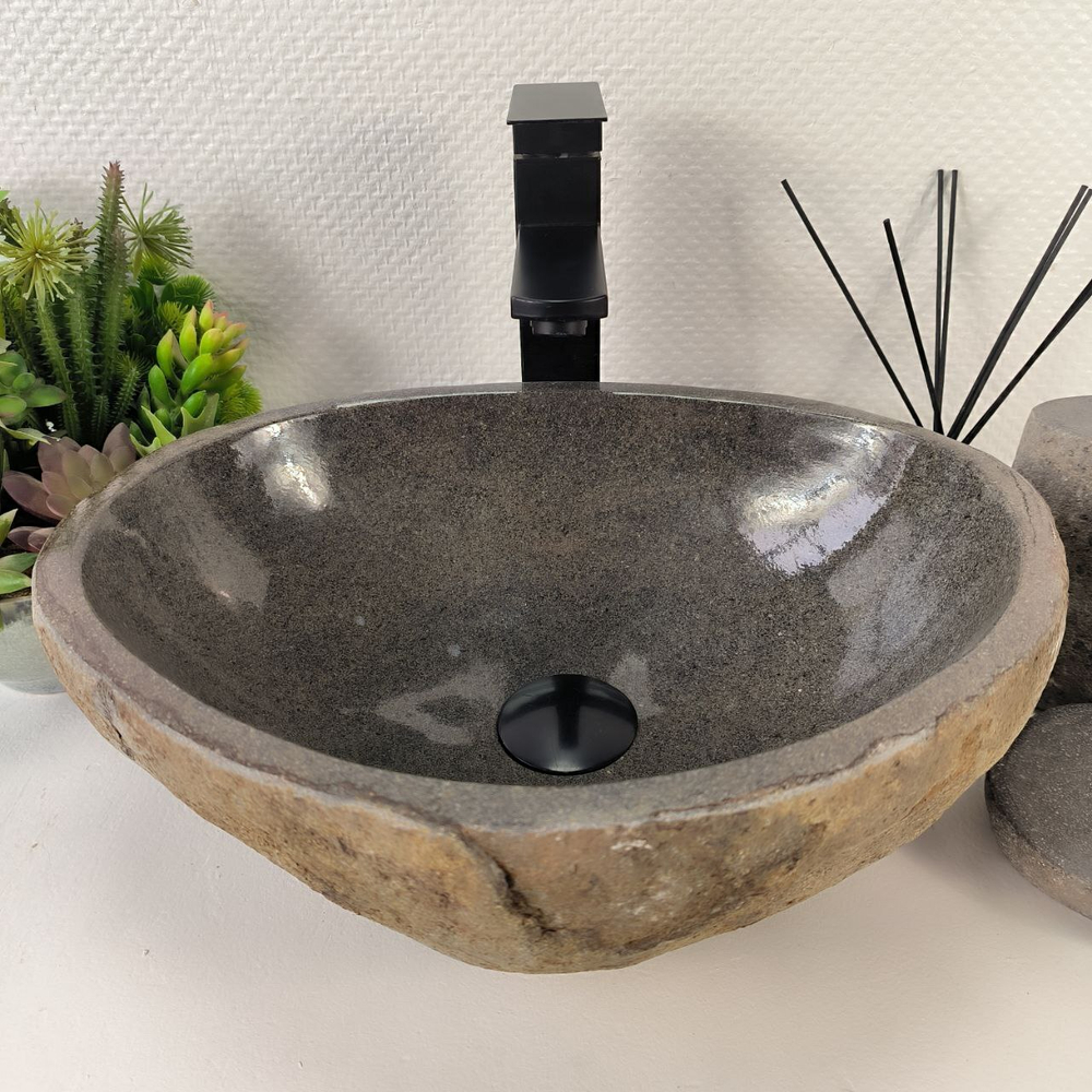 Раковина из речного камня RS-65009 41*33*15 0855