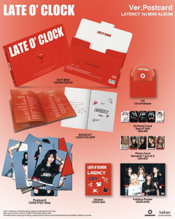 Альбом LATENCY - LATE O' CLOCK 1st Mini Album POSTCARD Version
