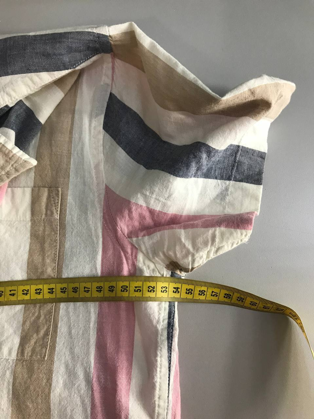 Рубашка Colin's в полоску, маркировка М, визуально 48 размер