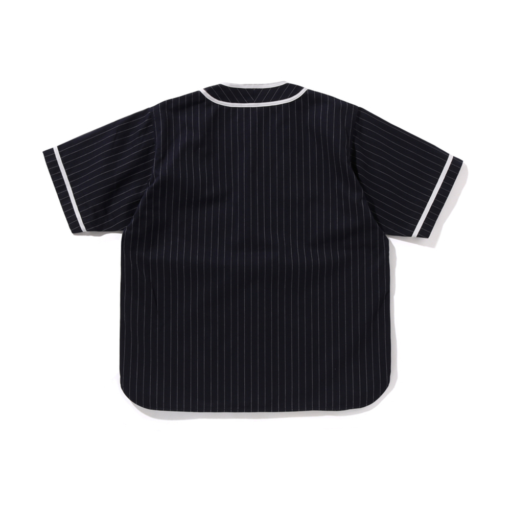 A Bathing Ape Bathing Ape Pinstripe Baseball Shirt