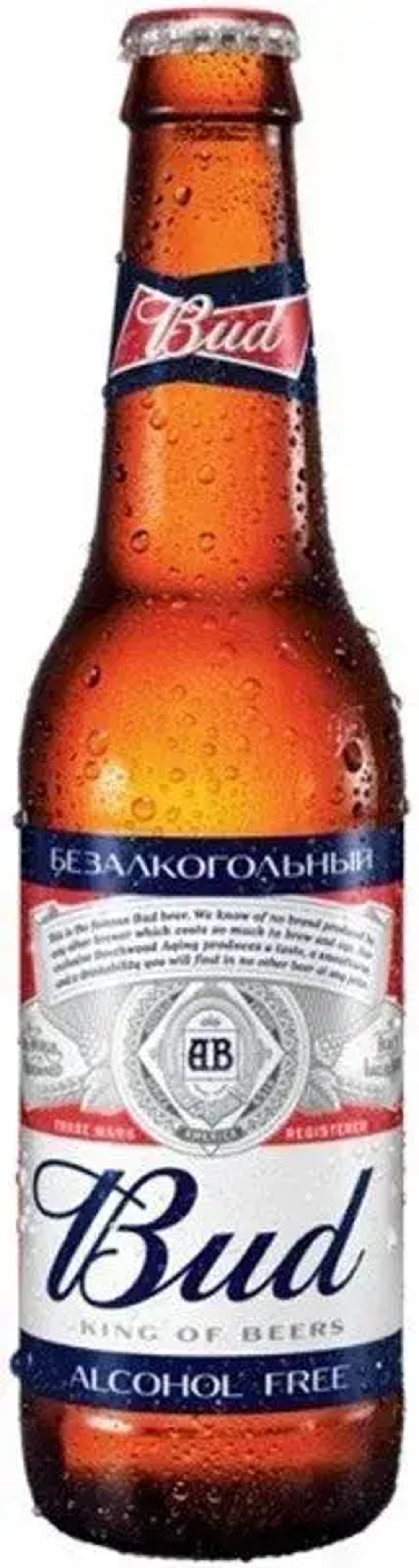 Пиво безалкогольное Bud, 330 мл