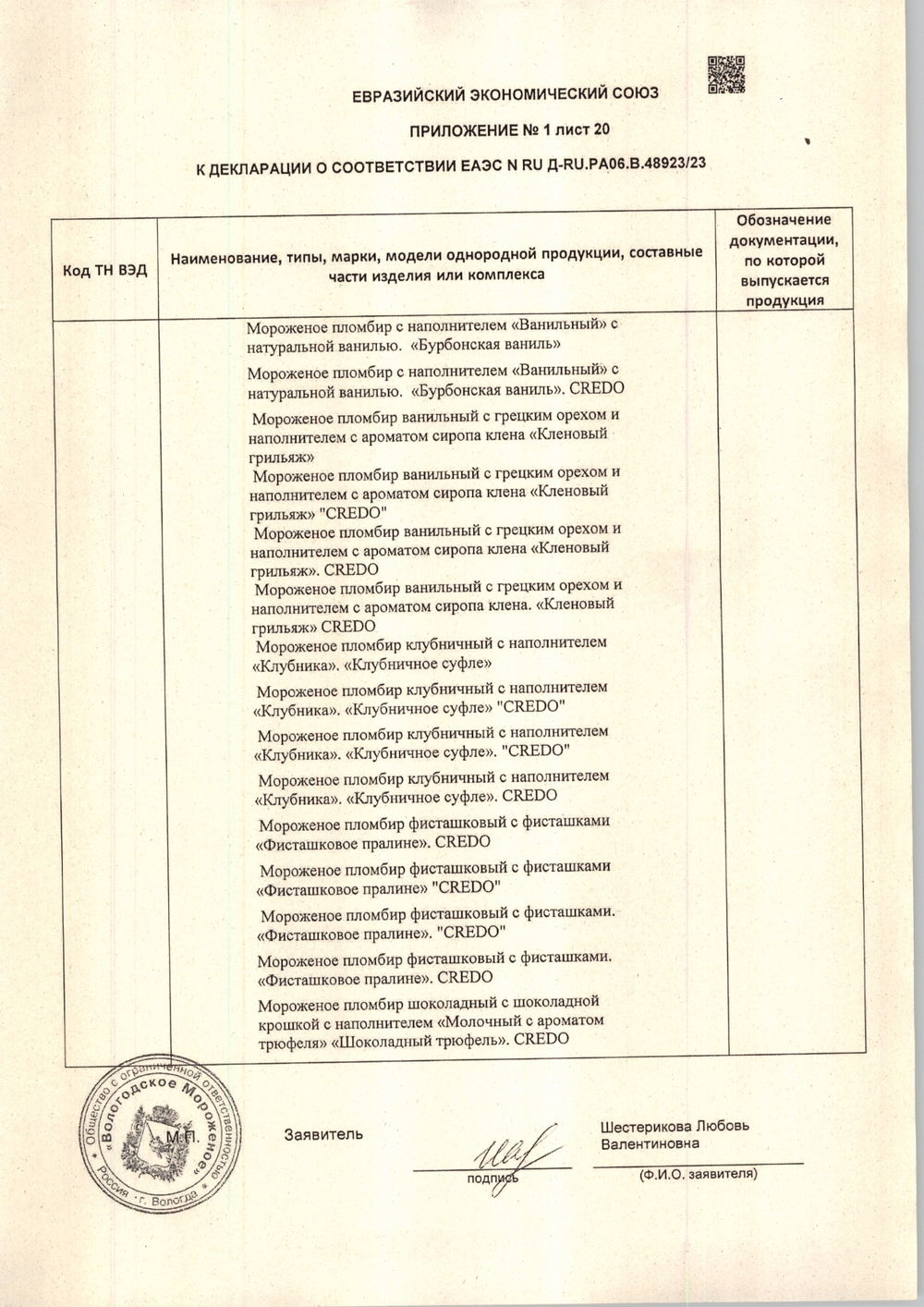 Мороженое Филевское Пломбир с Вишней 2,2кг