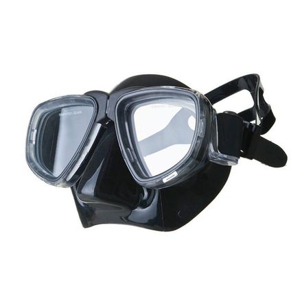 Маска для плав. Salvas Neptun Black, CA515N2TNSTH, закален.стекло, силикон, р. Senior, черный