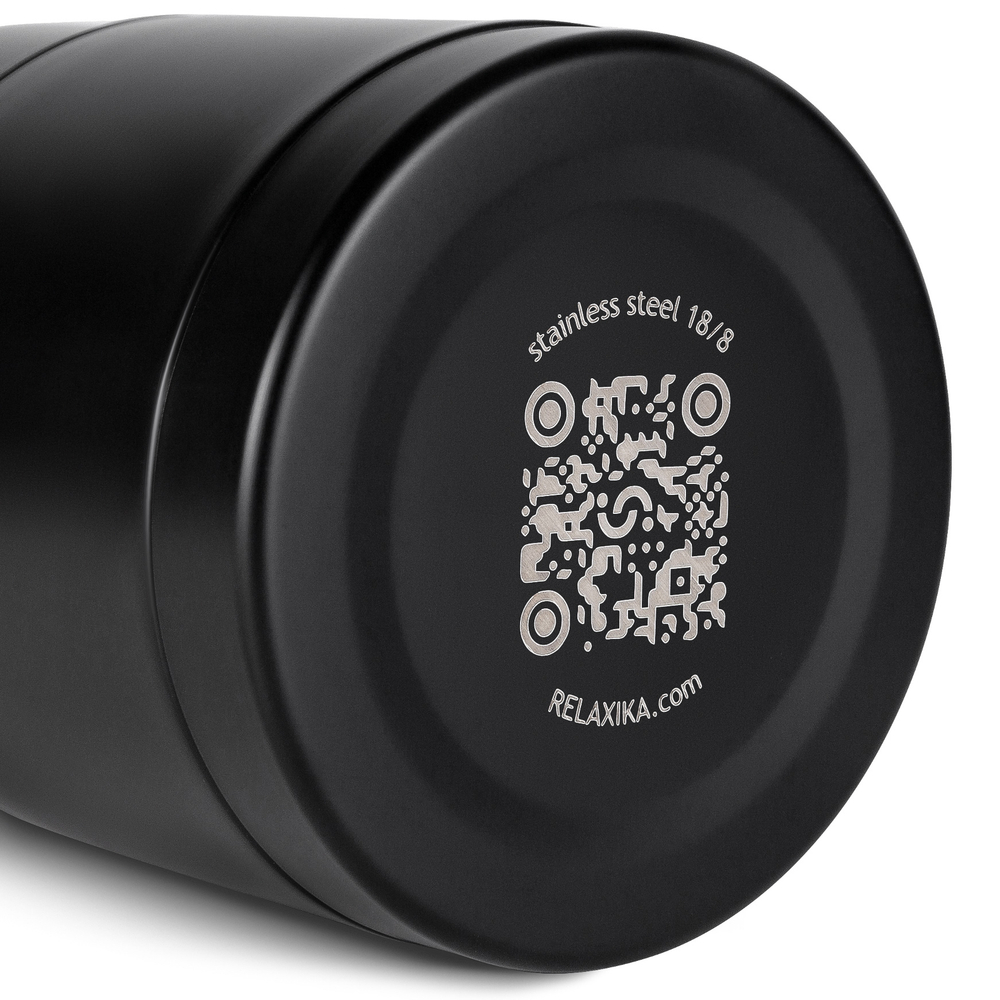 Термос для еды Relaxika 301 (0,5 литра), черный