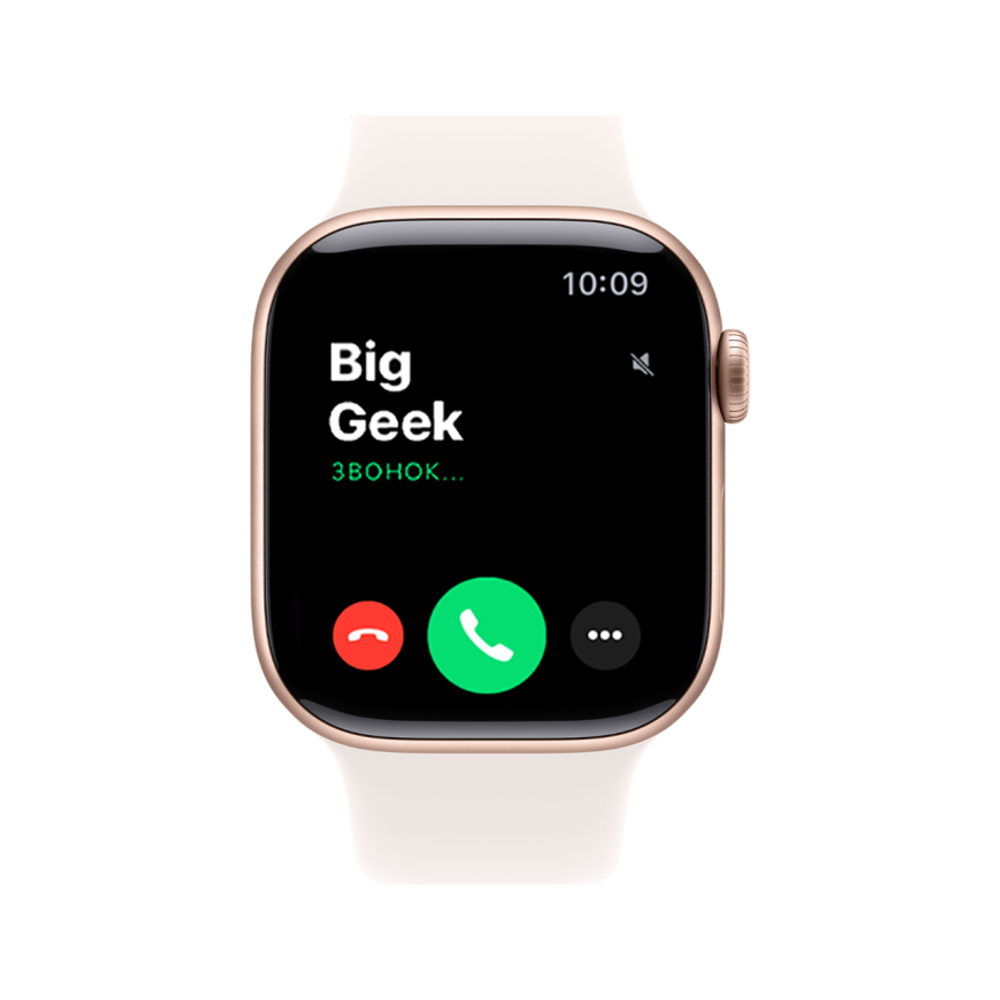 Часы Apple Watch Series 11, 42 мм, алюминий цвета «розовое золото», ремешок Sport Band цвета «светлые румяна»