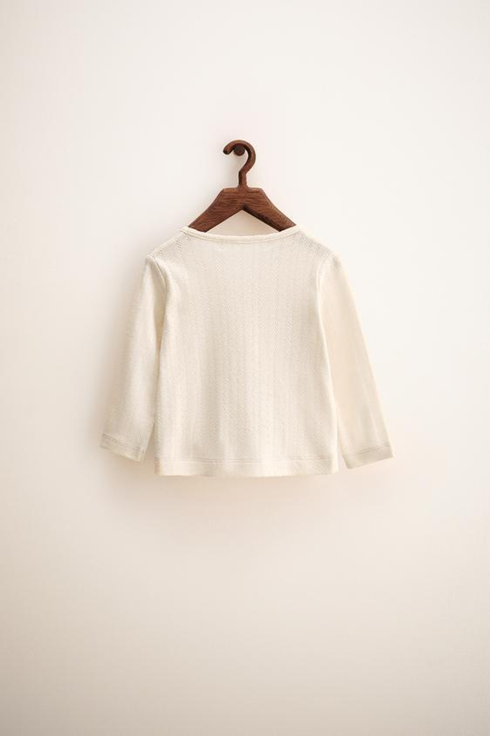 ZARA TIMELESS — ФУТБОЛКА-КИМОНО В ТЕХНИКЕ «ПОИНТЕЛЬ», ЭКРЮ