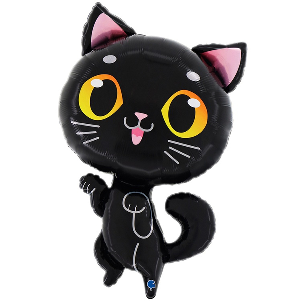 Шар Фольгированный Кот черный (Черный)