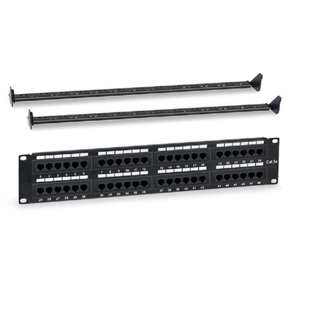 Патч-панель 19", 2U, 48 портов WRline WR-PL-48-C5E-D