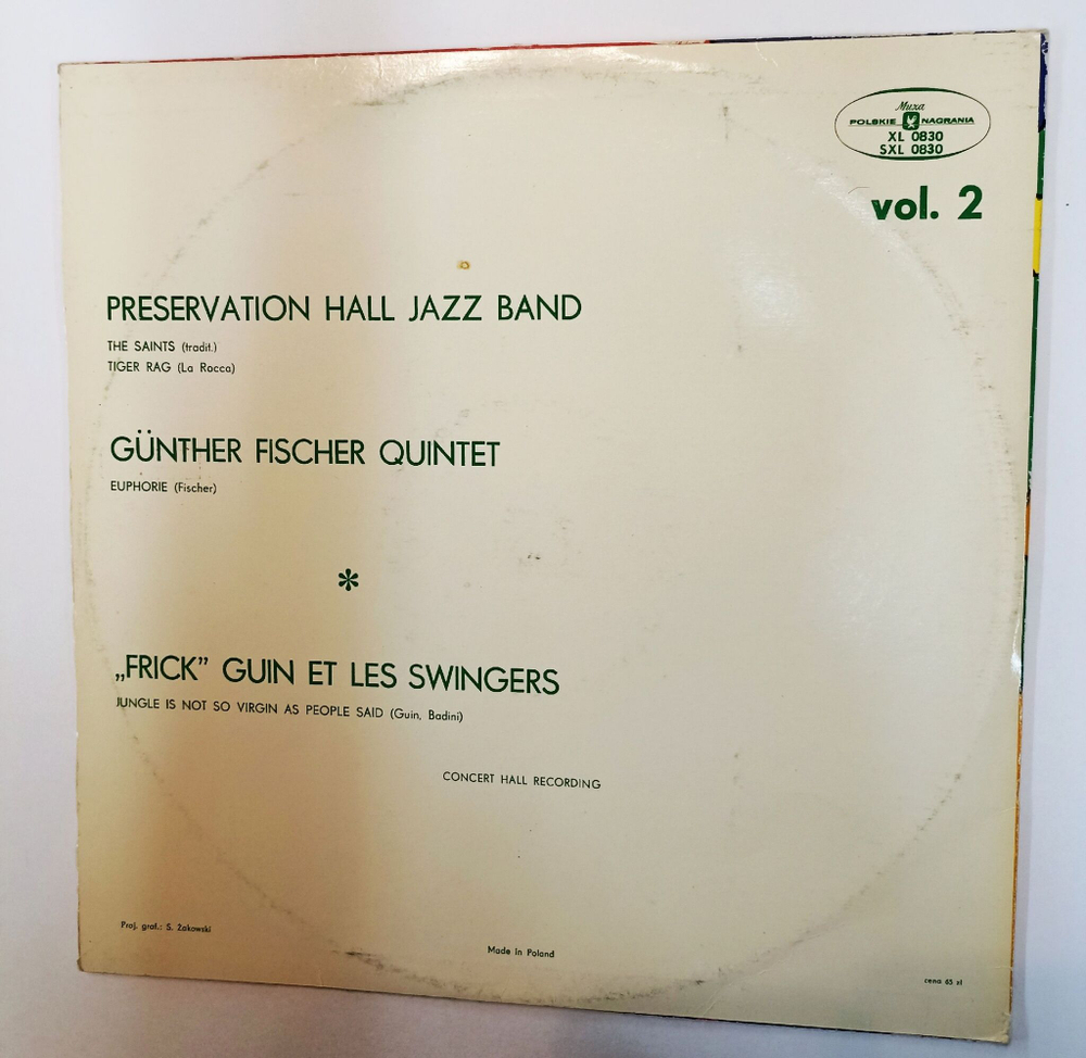 Винтажная виниловая пластинка LP Сборник Jazz Jamboree 71 Vol. 2 (Польша 1971)