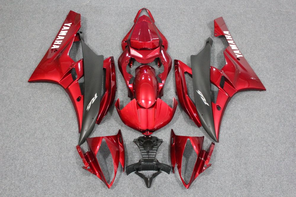 Комплект пластика для мотоцикла Yamaha YZF-R6 06-07 Красно-Черный