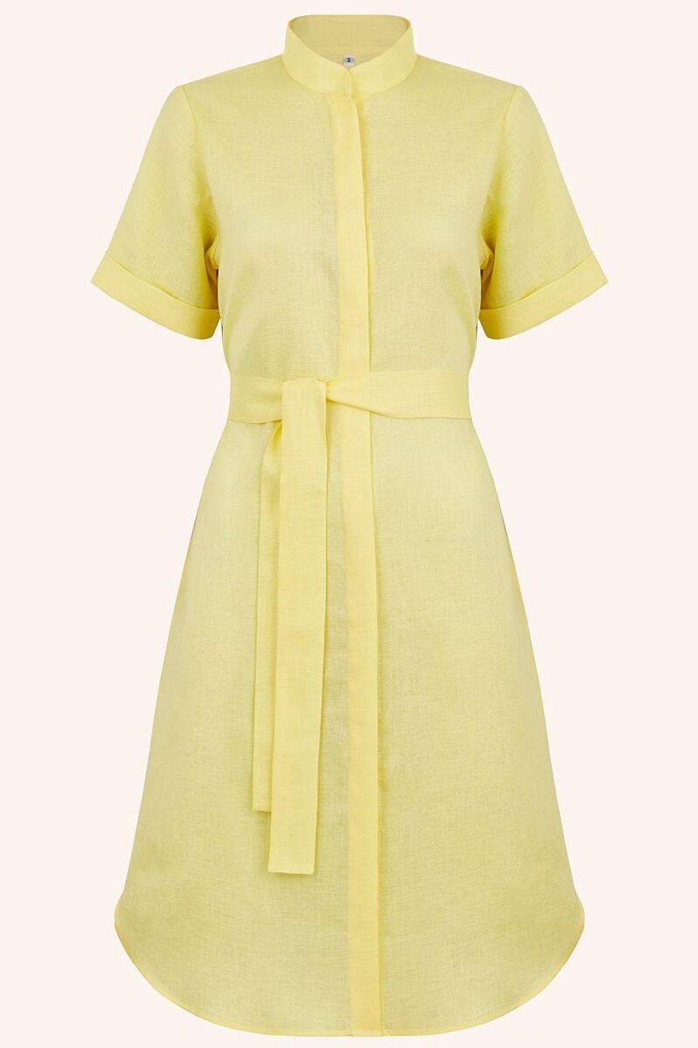 Платье Леон лен сицилийский лимон