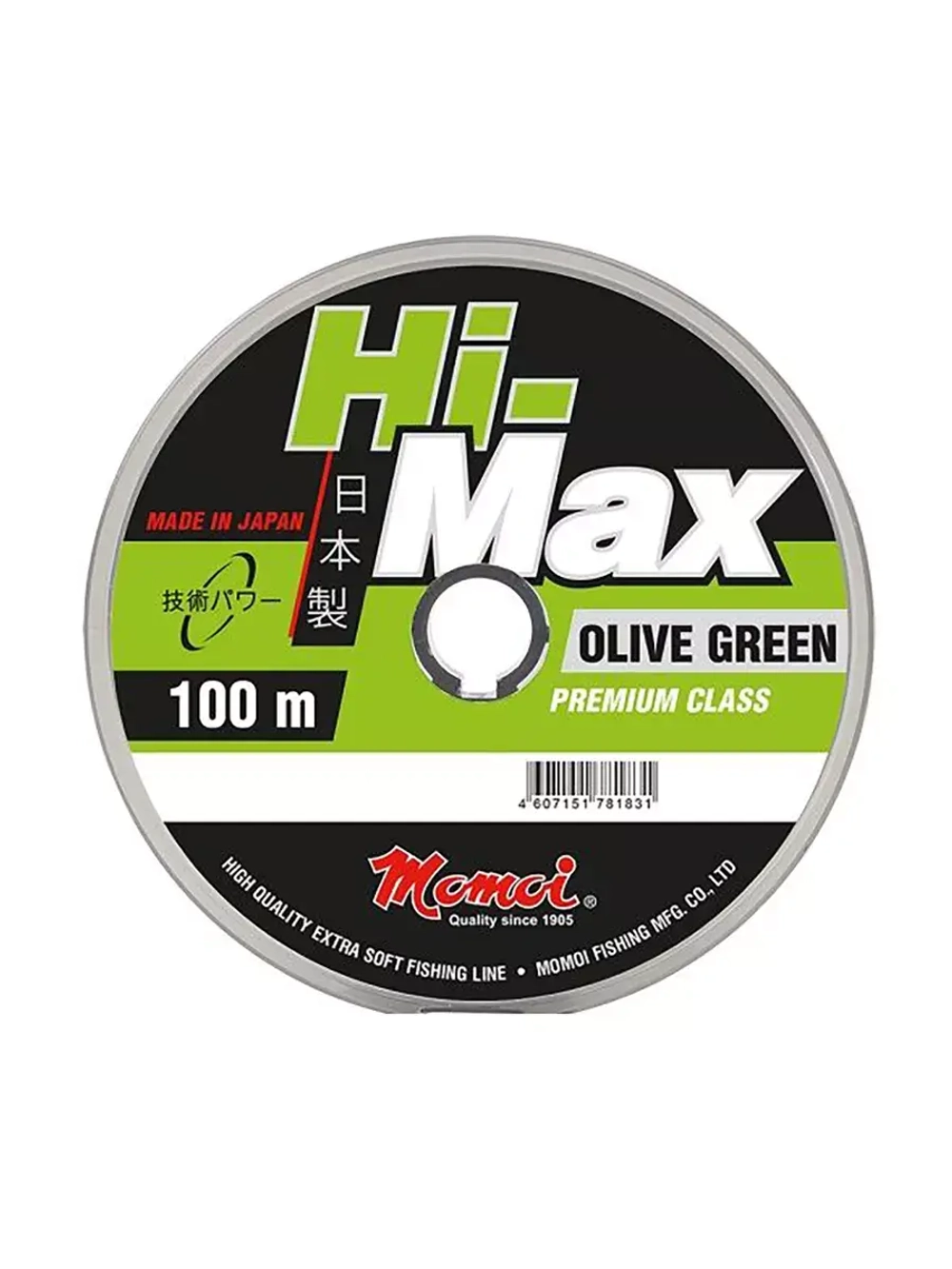 Монофильная леска для рыбалки Momoi Hi-Max Olive Green