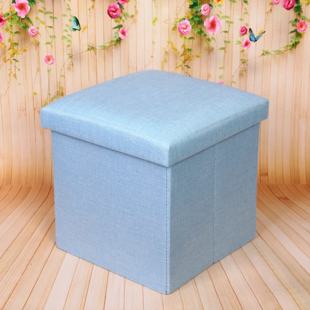 Короб для хранения вещей складной «ВЕСТА», цвет пастельно голубой, 31*31*30.5см