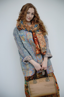 Полупальто "Равенна", по мотивам из базилики Святого Виталия Миланского (San Vitale) в Равенне