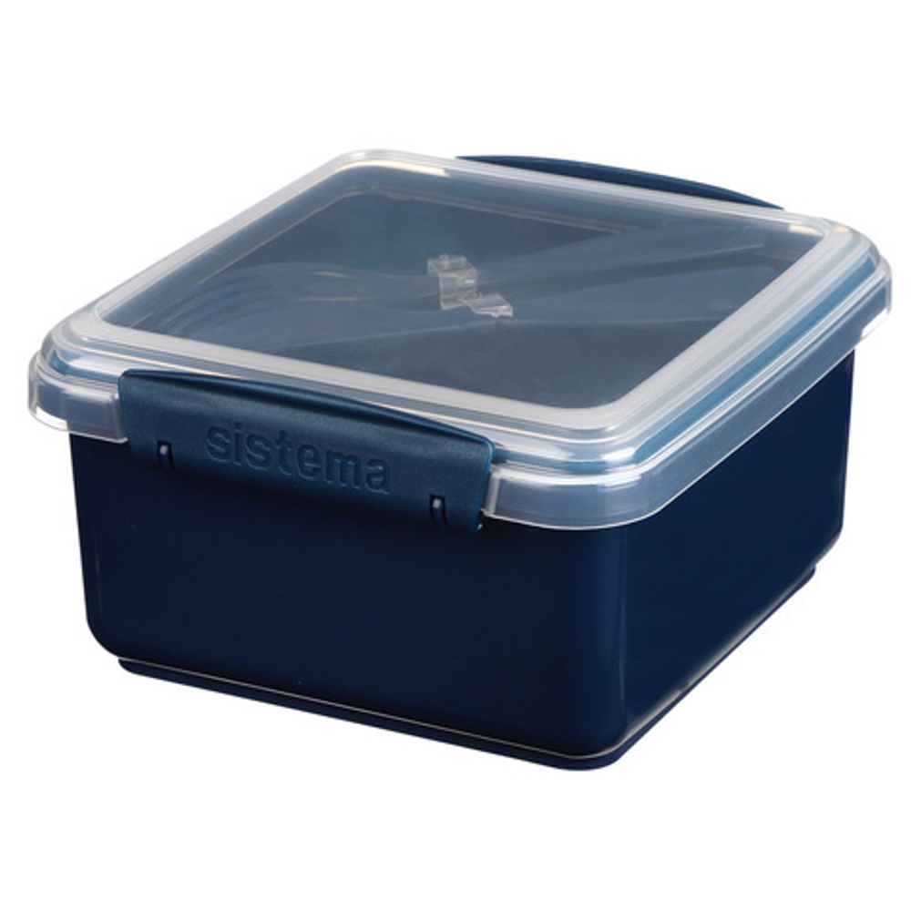 Контейнер с приборами 1.2л Sistema Renew синий