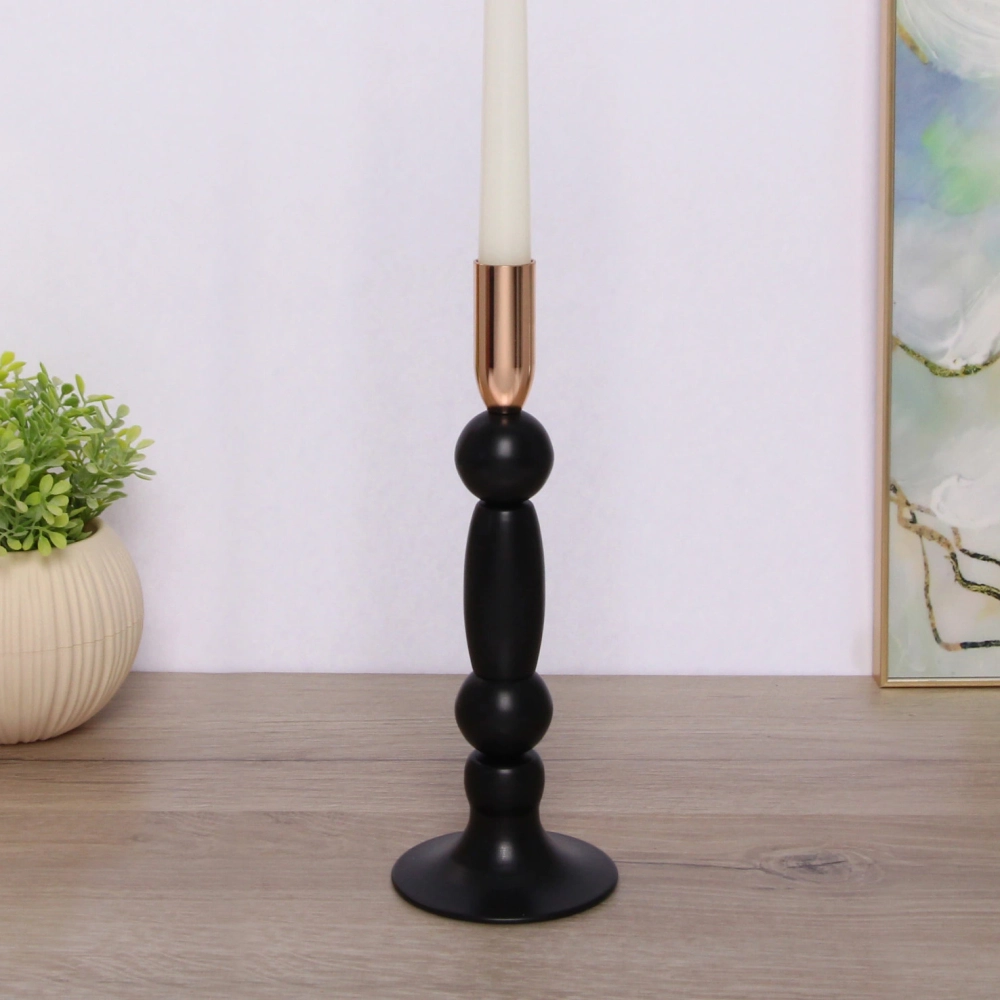 Подсвечник «FARY TALE» 9*27 см, Черный/золото