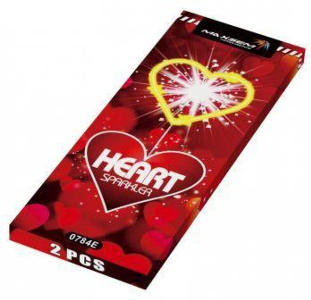 Бенгальские огни "0784Е СЕРДЦЕ" 170мм к-т 2 шт.