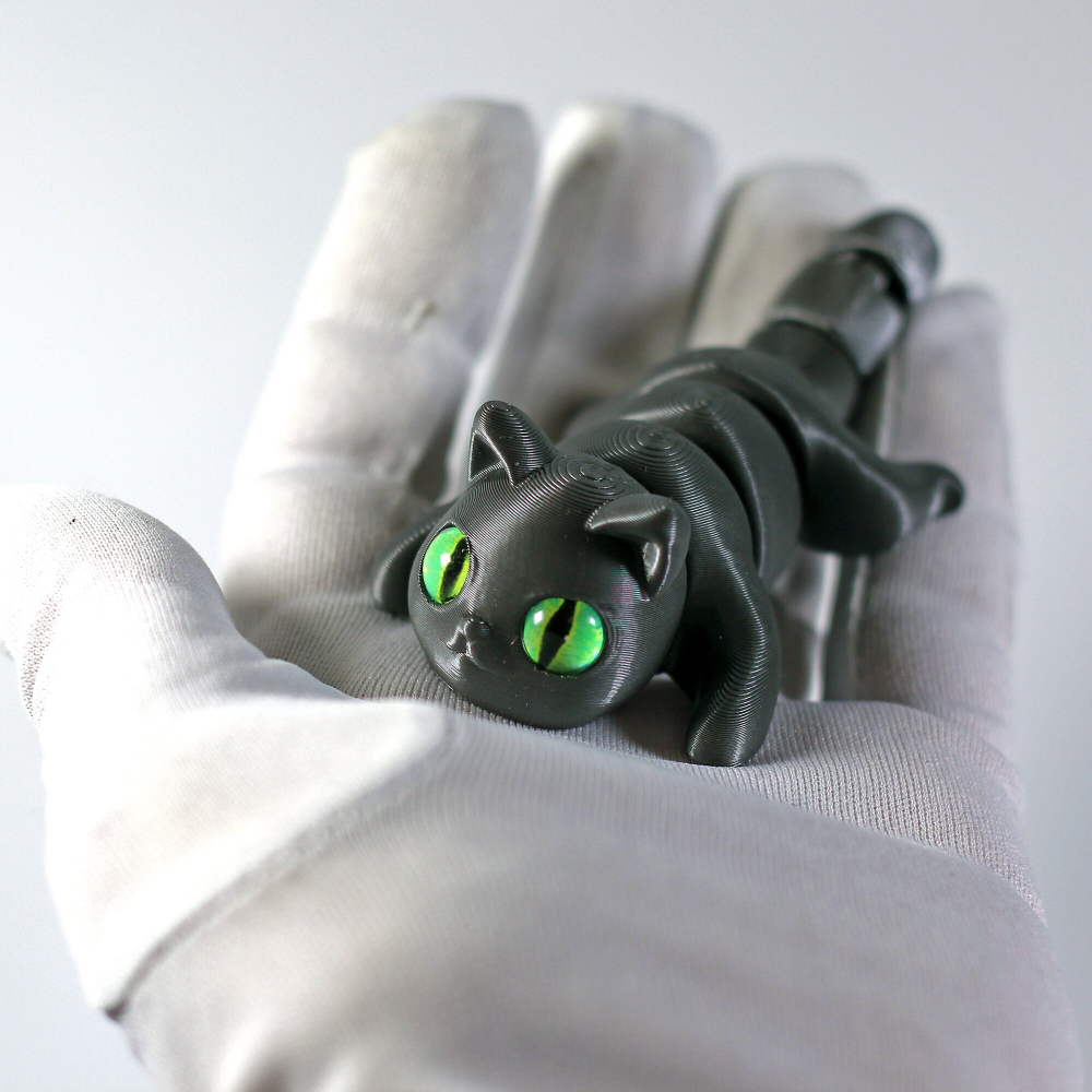 Мини котёнок игрушка антистресс, 10 см., серый