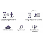 Анальная вибропробка Hush 2 второго поколения с управлением на расстоянии от Lovense (XS: 25*120 мм.)