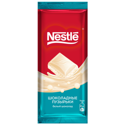 Шоколад молочный и белый Nestle Шоколадные пузырки 75 гр