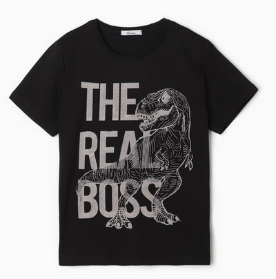 Футболка для мальчиков А.5-94-2. черный, р. 134 9863610, 1 шт.